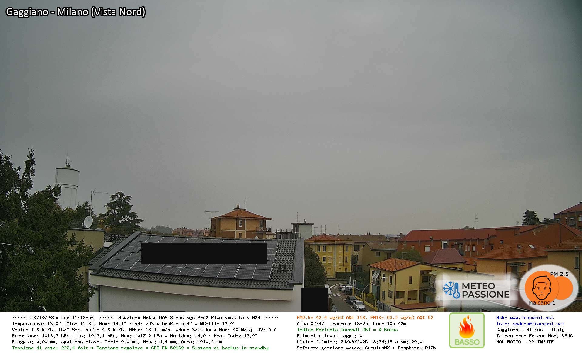 immagine della webcam nei dintorni di Milano Sant'Ambrogio centro: webcam Gaggiano
