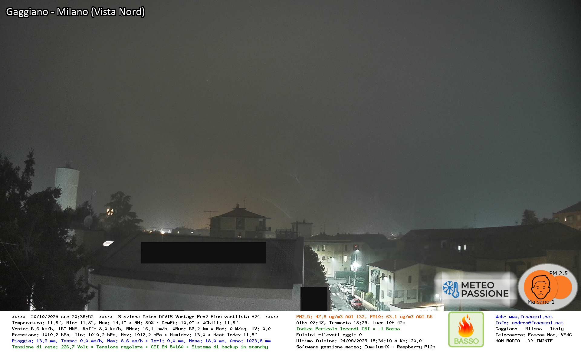 immagine della webcam nei dintorni di Milano Macconago: webcam Gaggiano